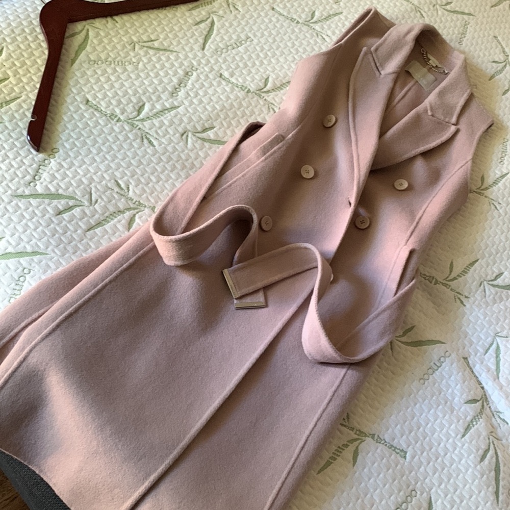 Long Wool Coat Vest